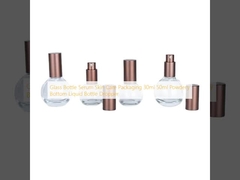 Glass Bottle Serum Skin Care Packaging 30ml 50ml Powdery Bottom Liquid Bottle Dropper