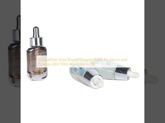 Competitive Glass Round Dropper Bottle for Serum and Essence 30ml 50ml Any Color is OK