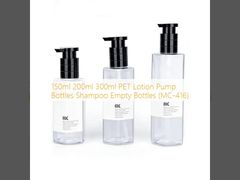 150ml 200ml 300ml PET Lotion Pump Bottles Shampoo Empty Bottles (MC-416)