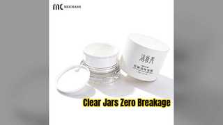 Barattolo di crema cristallino infrangibile e personalizzabile