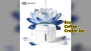 Eco Cream Jar Coffee Grounds Packaging