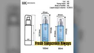 সানস্ক্রিন এবং প্রাইমারের জন্য 30ml বায়ুবিহীন বোতল