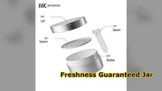 Acne Cream Jar Airtight Freshness Double Wall PP