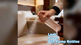 PET প্লাস্টিক পাম্প বোতল 200-400ml লিক-প্রুফ