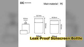50ml Sunscreen Squeeze Bottle Leak Proof & Durable