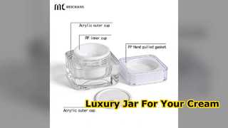 Premium Acrylic Cream Jar Packaging