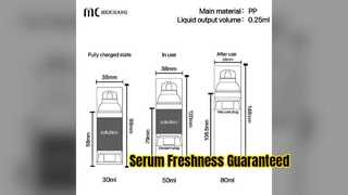Freshness Lock Airless Bottle For Serums
